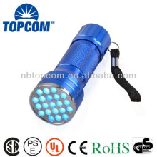 2014 professional 21 led uv flashlight torch